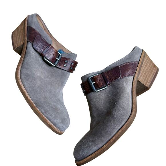 SOFFT Women's 9.5 Adena Aqua Soft Slip On Suede Leather Ankle Bootie Shoes Taupe - Picture 1 of 15